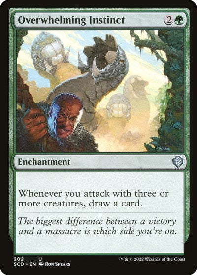 Overwhelming Instinct (Commander 2022 Starter Decks) Light Play