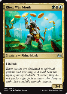 Rhox War Monk (Modern Masters 2017) Light Play