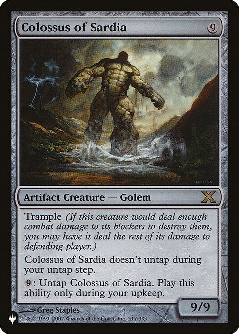 Colossus of Sardia (The List) Light Play