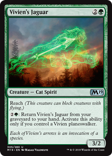 Vivien's Jaguar (Magic 2019 Core Set) Near Mint