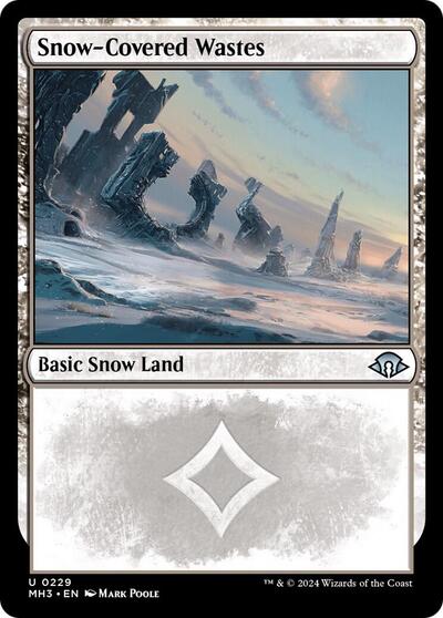 Snow-Covered Wastes (0229) (Modern Horizons 3) Light Play
