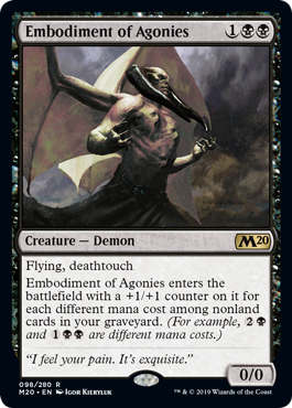 Embodiment of Agonies (Magic 2020 Core Set) Light Play Foil