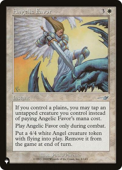 Angelic Favor (The List) Near Mint