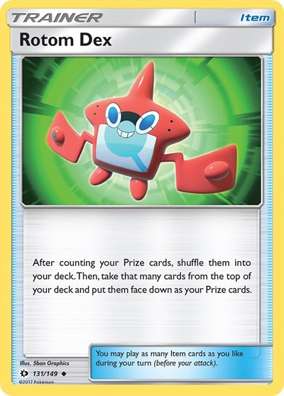 Rotom Dex (SM Base Set) Near Mint Reverse Holofoil