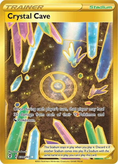 Crystal Cave (Secret) (SWSH07: Evolving Skies) Near Mint Holofoil