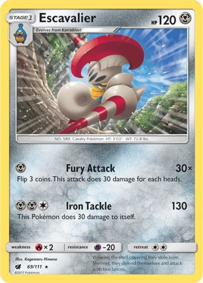 Escavalier (SM - Crimson Invasion) Near Mint Reverse Holofoil