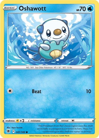 Oshawott (SWSH10: Astral Radiance) Near Mint Reverse Holofoil