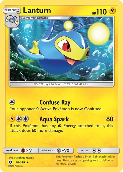 Lanturn (SM Base Set) Near Mint