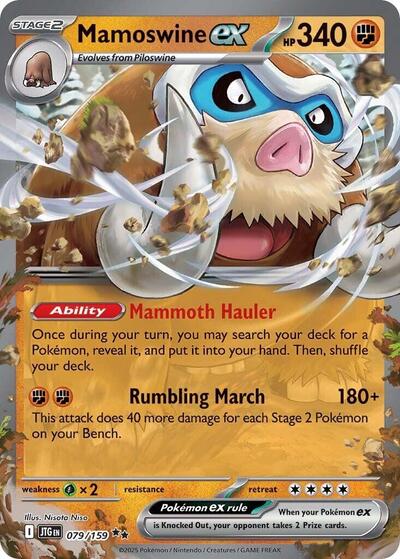 Mamoswine ex - 079 (SV09: Journey Together) Near Mint Holofoil