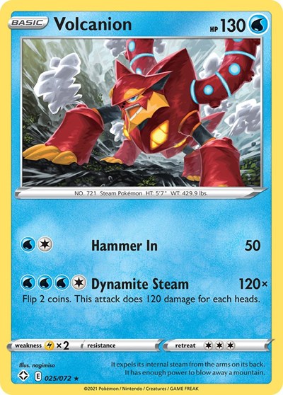 Volcanion (Shining Fates) Near Mint Reverse Holofoil