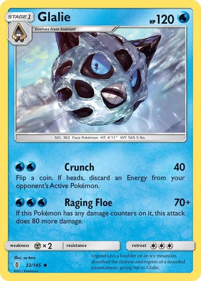 Glalie (SM - Guardians Rising) Near Mint