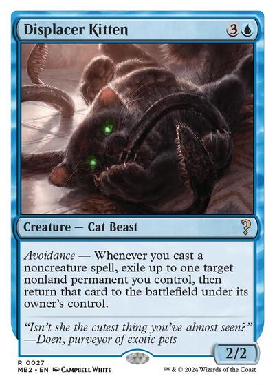 Displacer Kitten (White Border) (Mystery Booster 2) Near Mint