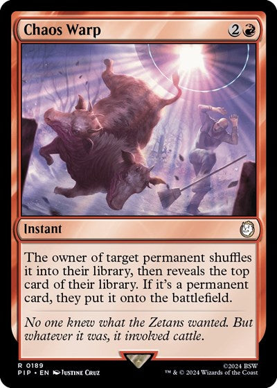 Chaos Warp (Universes Beyond: Fallout) Light Play Foil