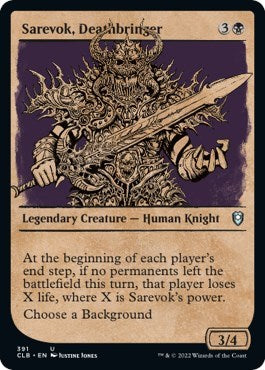 Sarevok, Deathbringer (Showcase) (Commander Legends: Battle for Baldur's Gate) Near Mint Foil