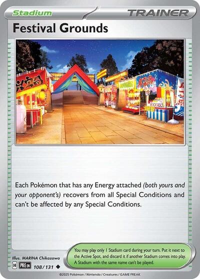 Festival Grounds (SV: Prismatic Evolutions) Near Mint Reverse Holofoil