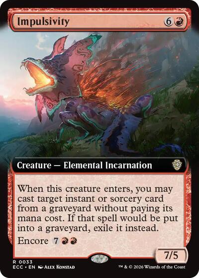 Impulsivity (Extended Art) (Commander: Lorwyn Eclipsed) Near Mint
