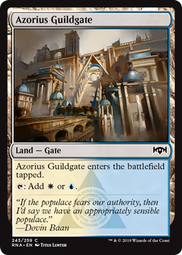 Azorius Guildgate (Ravnica Allegiance) Light Play Foil