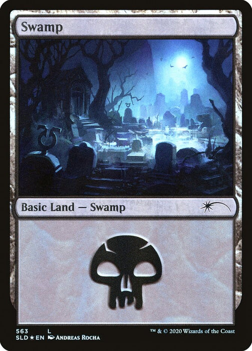 Swamp 563 (Secret Lair) Light Play Foil