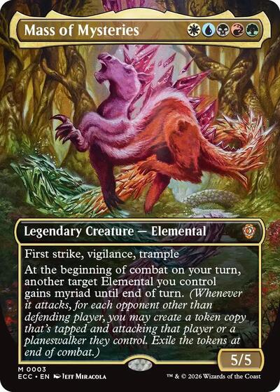 Mass of Mysteries (Borderless) (Commander: Lorwyn Eclipsed) Near Mint Foil