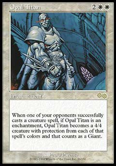 Opal Titan (Urza's Saga) Light Play