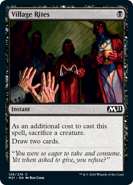 Village Rites (Magic 2021 Core Set) Near Mint