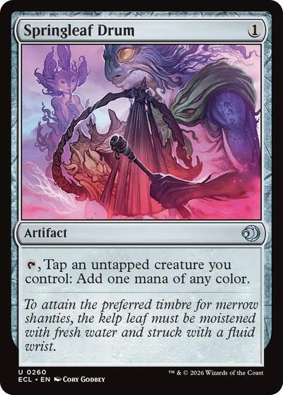 Springleaf Drum (Lorwyn Eclipsed) Near Mint Foil