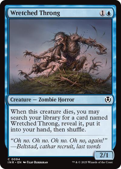 Wretched Throng (Innistrad Remastered) Light Play Foil