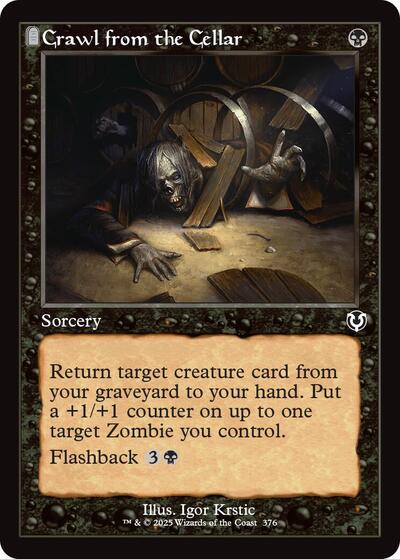 Crawl from the Cellar (Retro Frame) (Innistrad Remastered) Light Play Foil