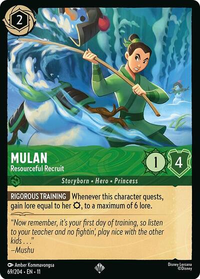 Mulan - Resourceful Recruit (Winterspell) Near Mint