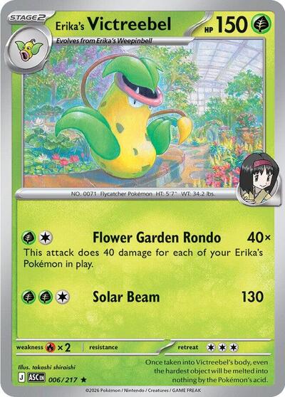 Erika's Victreebel (ME: Ascended Heroes) Near Mint Holofoil