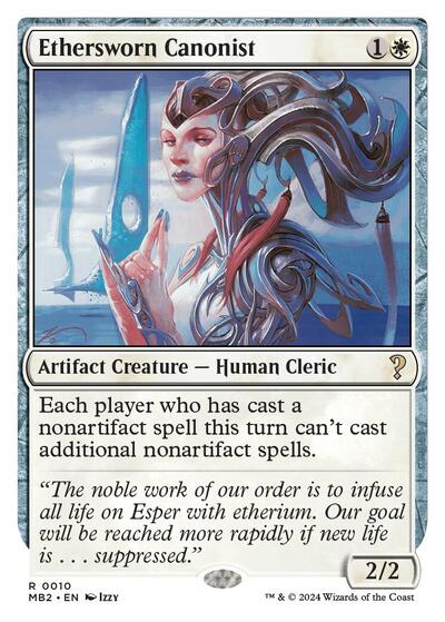 Ethersworn Canonist (White Border) (Mystery Booster 2) Near Mint