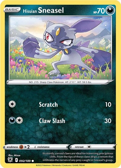 Hisuian Sneasel (SWSH10: Astral Radiance) Near Mint