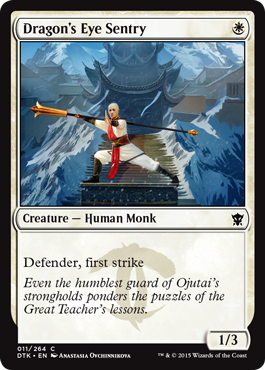 Dragon's Eye Sentry (Dragons of Tarkir) Light Play Foil