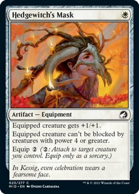 Hedgewitch's Mask (Innistrad: Midnight Hunt) Light Play Foil