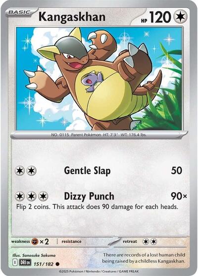 Kangaskhan - 151 (SV10: Destined Rivals) Near Mint Reverse Holofoil