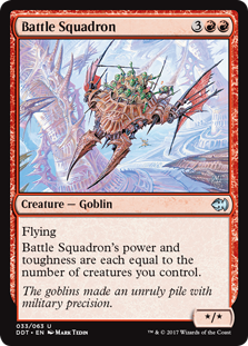 Battle Squadron (Duel Decks: Merfolk vs Goblins) Near Mint