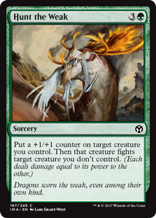 Hunt the Weak (Iconic Masters) Light Play Foil