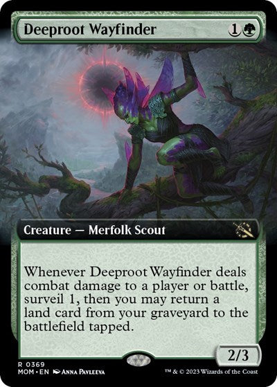 Deeproot Wayfinder (Extended Art) (March of the Machine) Light Play Foil