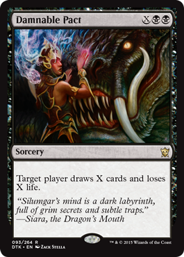 Damnable Pact (Dragons of Tarkir) Light Play