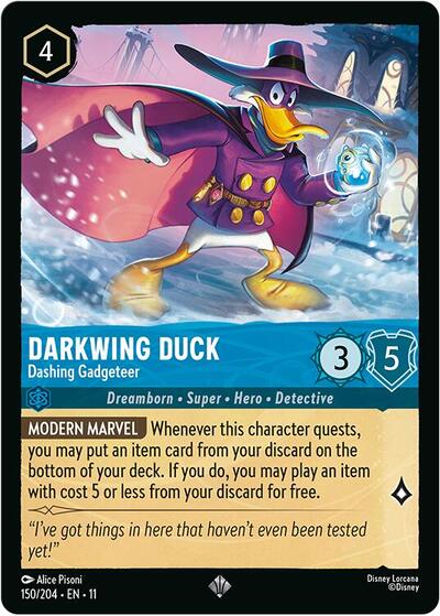 Darkwing Duck - Dashing Gadgeteer (Winterspell) Near Mint Cold Foil
