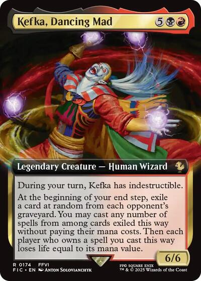 Kefka, Dancing Mad (Extended Art) (Commander: FINAL FANTASY) Near Mint