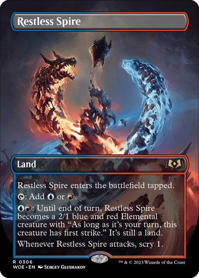 Restless Spire (Borderless) (Wilds of Eldraine) Light Play