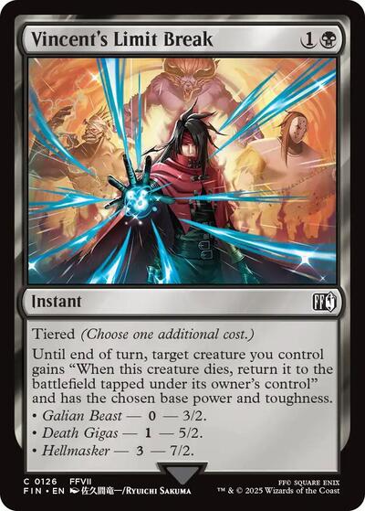 Vincent's Limit Break (Universes Beyond: FINAL FANTASY) Near Mint Foil