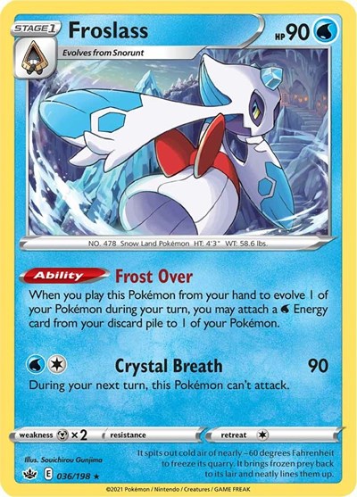 Froslass (SWSH06: Chilling Reign) Near Mint Reverse Holofoil