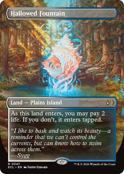 Hallowed Fountain (Borderless) (Lorwyn Eclipsed) Near Mint