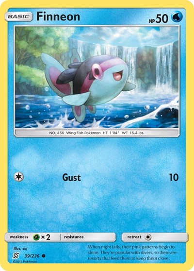 Finneon (SM - Unified Minds) Near Mint Reverse Holofoil