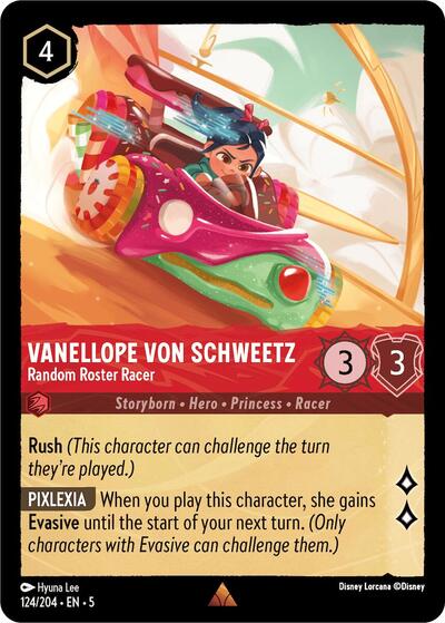Vanellope von Schweetz - Random Roster Racer (Shimmering Skies) Near Mint Cold Foil