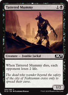 Tattered Mummy (Magic 2019 Core Set) Light Play