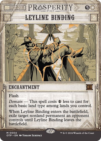 Leyline Binding (Outlaws of Thunder Junction: Breaking News) Near Mint