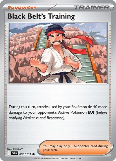 Black Belt's Training - 098 (SV: Prismatic Evolutions) Near Mint Reverse Holofoil
